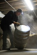 Work inside Murray McDavid's Whisky Warehouse
